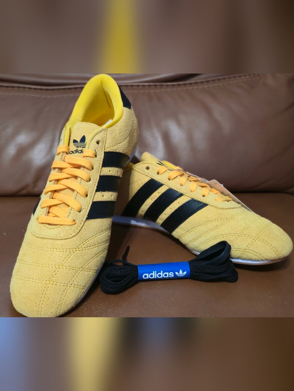 New Adidas TaekwondoYellow Suede Sneakers womens 9